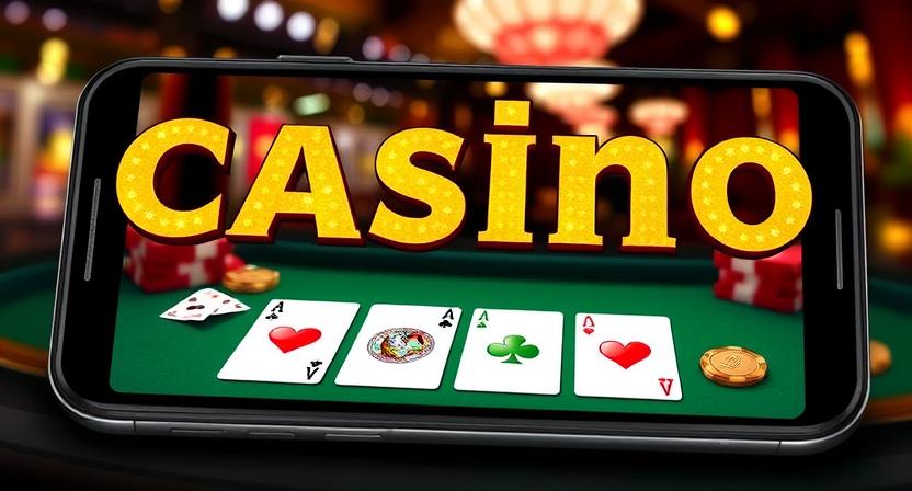 HHBD mobile casino app interface